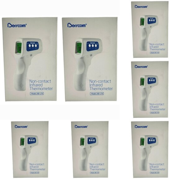 7x Berrcom Non-Contact Infrared Forehead Thermometer Model JXB-178 - Picture 1 of 10